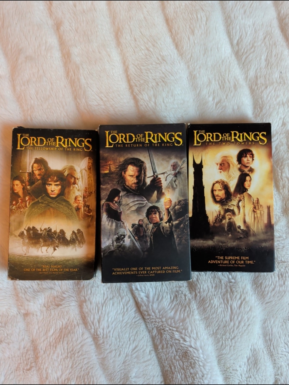 Lord Of The Rings Trilogy VHS Bundle Complete Set